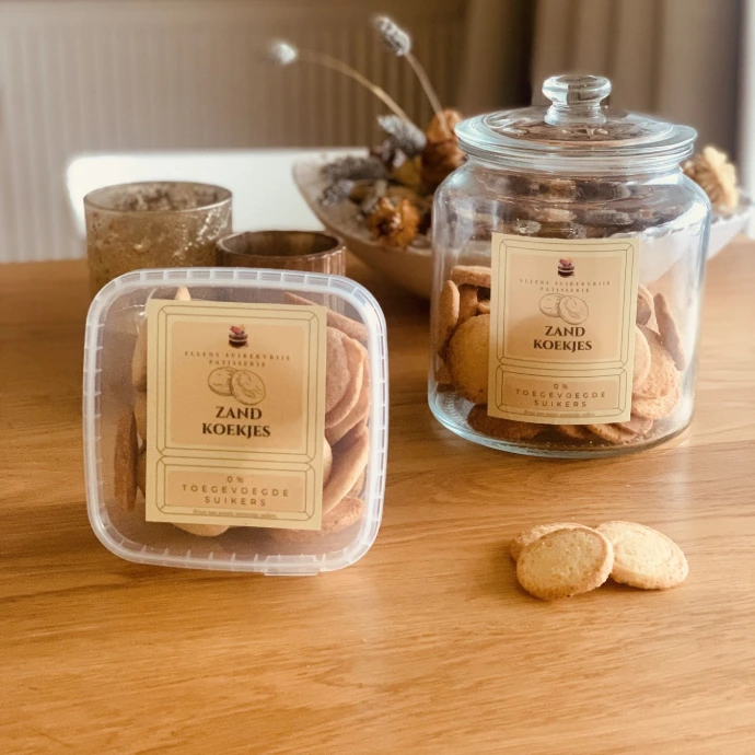 ellens suikervrije patisserie zandkoek